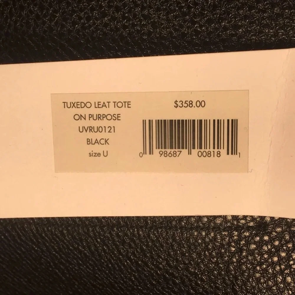 Kate Spade On Purpose Embroidered Leather Tote with tuxedo and boutonnière EUC